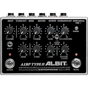 ALBIT A1BP VINTAGE MARK Ⅱ - 多機能ベース用プリアンプ「A1BP