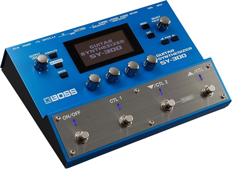 BOSS SY-300 - 専用ピックアップを必要とせず、ギターケーブルを繋ぐ