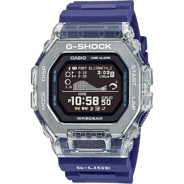 Amazon.com: Casio G-Shock G-Lide Ocean Blue Digital Surf Watch GBX