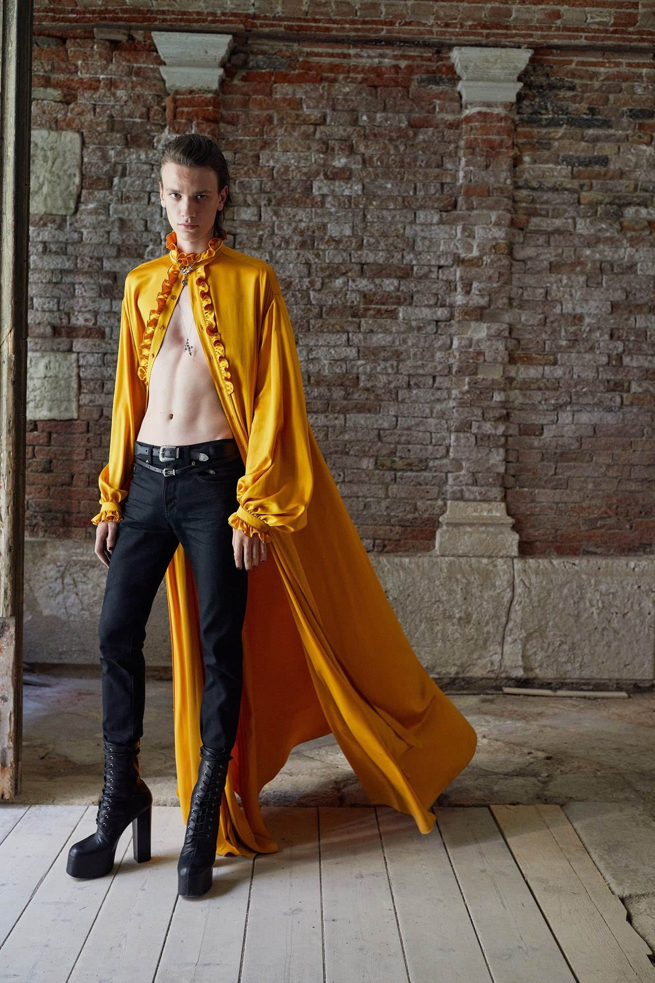 Saint Laurent's New Men's Collection Draws on the House's Couture