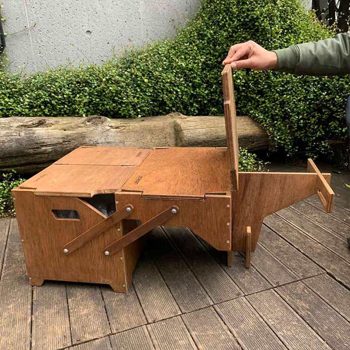 ギミック満載な収納ボックス「ECC BOX」がさらに進化！テーブルとして