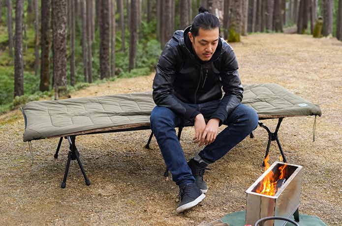 モフモフなカバー付属】 夏は涼しく、冬は温かく使えるDODの