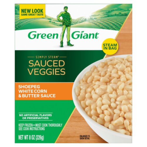 Green Giant Simply Steam Sauced Veggies Shoepeg White Corn