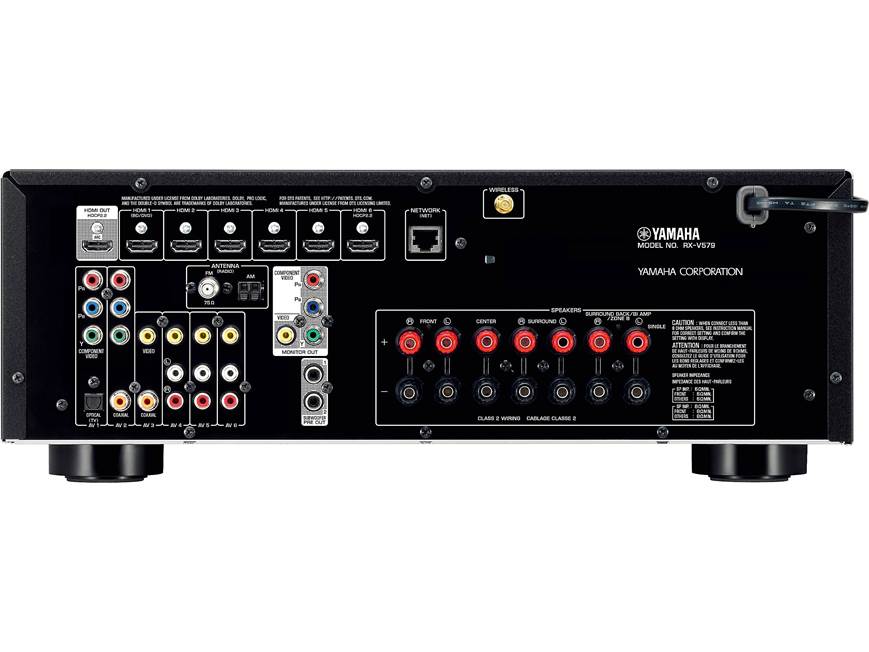 Yamaha RX-V579 7.2-channel home theater receiver with Wi-Fi