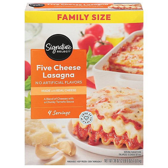 Signature SELECT Frozen Italian Six Cheese Lasagna - 38 Oz - safeway