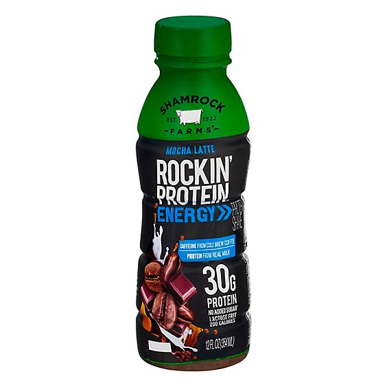 Shamrock Farms Rockin Protein Energy Mocha Latte - 12 Fl. Oz. - shaws