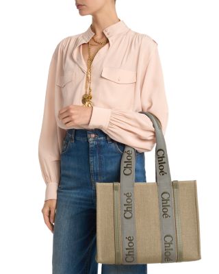 Chloé Woody Medium Canvas Tote | Bloomingdale's