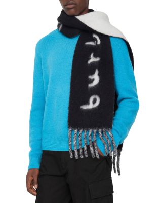 Burberry Reversible Logo Alpaca & Wool Blend Scarf | Bloomingdale's