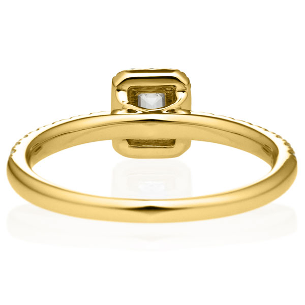 K18YG ルシーダ エメラルドカット ダイヤモンド エタニティタイプ