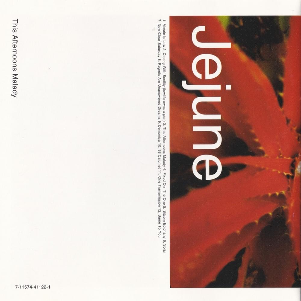 Jejune / This Afternoons Malady 再発盤LP Jejune – This Afternoons