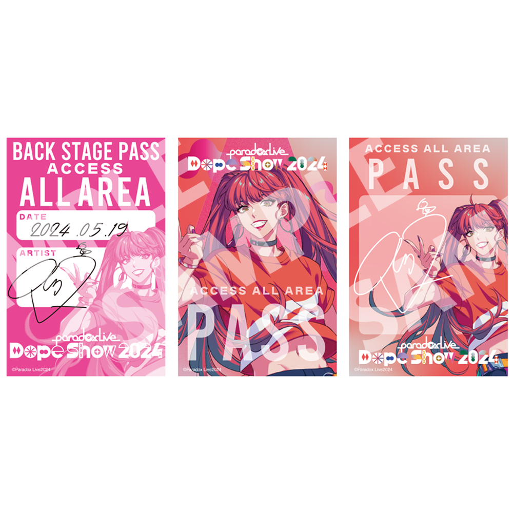 Paradox Live Dope Show 2024 バックステージパス風サテンステッカー