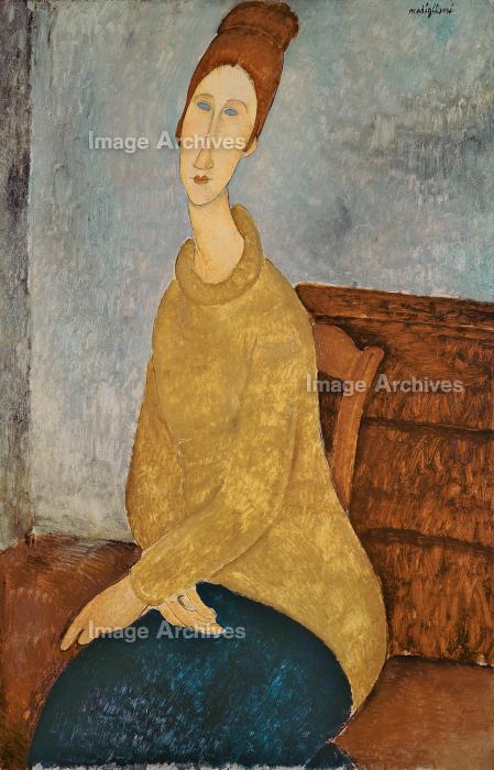 作品詳細 | 黄色のセーターを着たジャンヌ・エビュテルヌ | イメージ