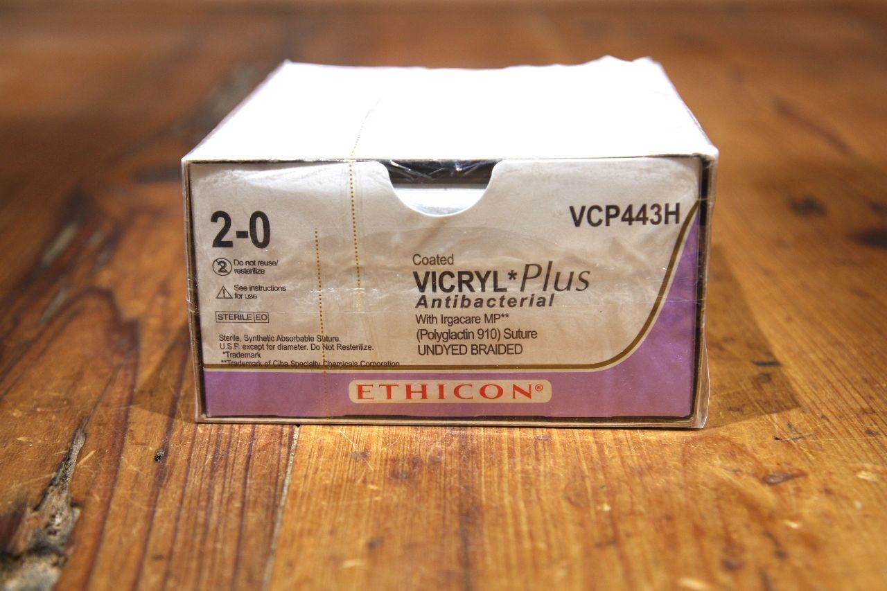 New ETHICON VCP443H Vicryl Plus Antibacterial VCP443H 2-0 27