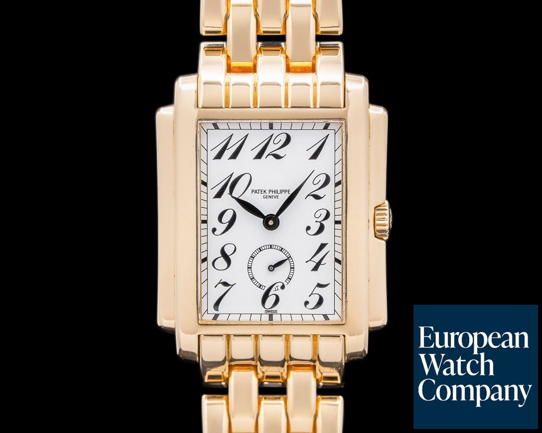 56549) Patek Philippe Gondolo 5024/1J White Dial / 18K YG Bracelet
