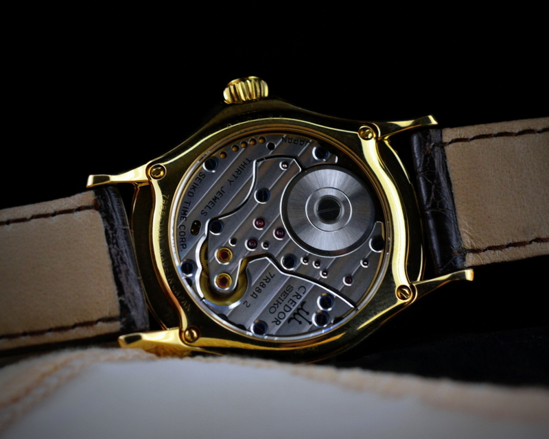 21297) Grand Seiko Credor Spring Drive 18K Yellow Gold | European