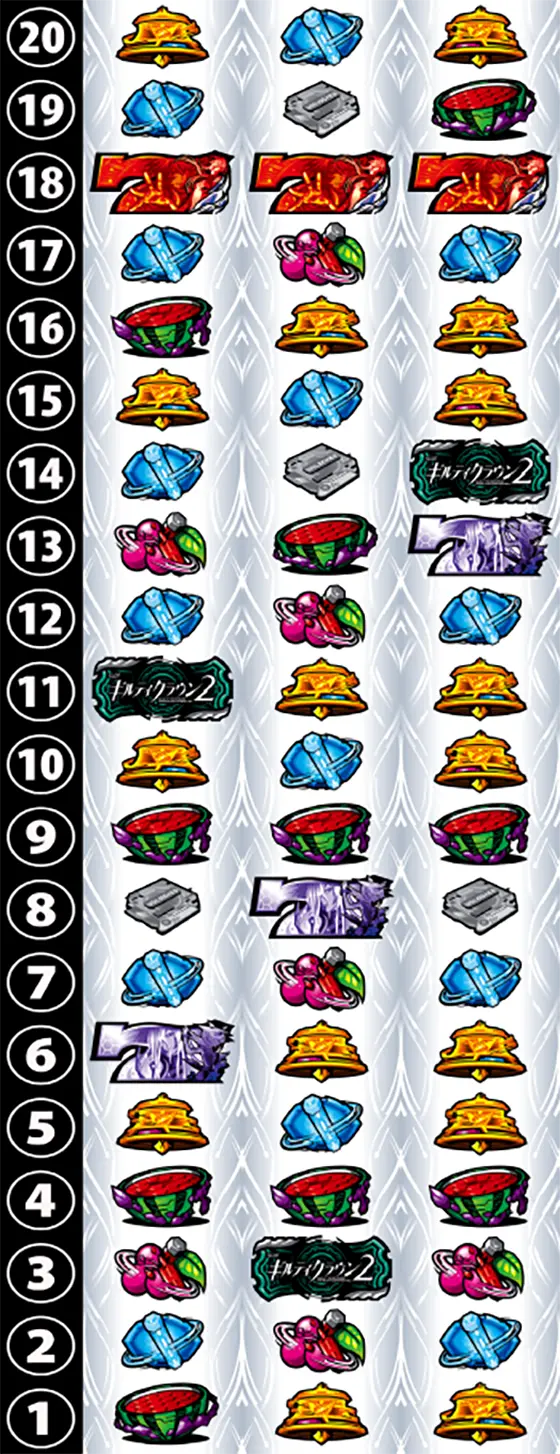 ギルティクラウン2（スロット）】打ち方とリール配列｜逆押し手順が