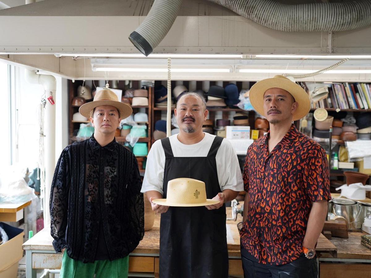 神戸の「マキシン」がコラボメンズハット 近藤岳登さんプロデュースで