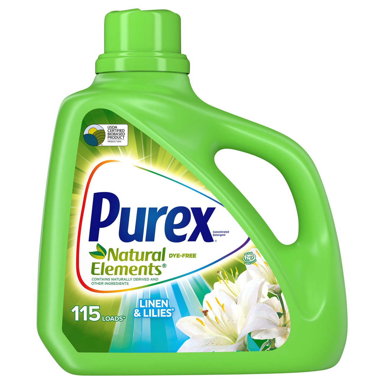 Purex Purex Liquid Laundry Detergent, 115 Loads - Natural Elements