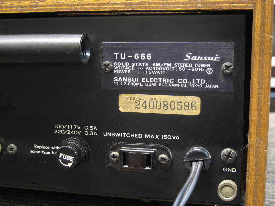 TU-666 SANSUI - 中古オーディオ 高価買取・販売 ハイファイ堂