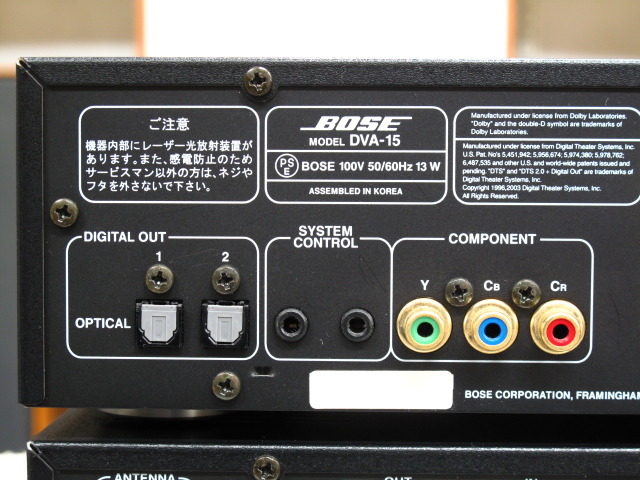 AMS-1/3(RA-15+DVA-15) BOSE - 中古オーディオ 高価買取・販売