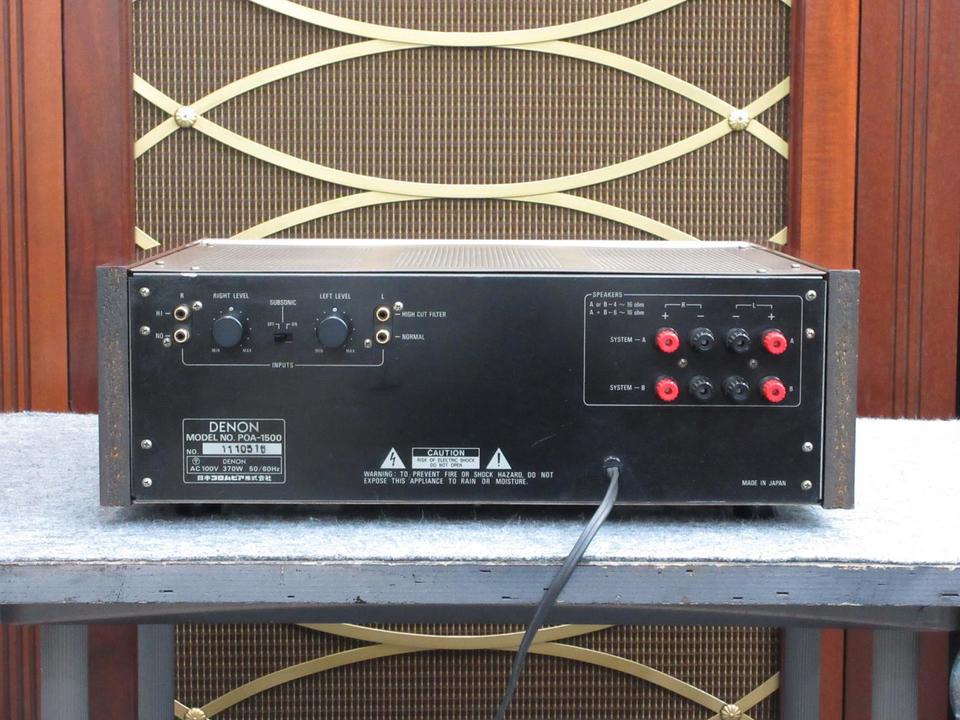 POA-1500 DENON - 中古オーディオ 高価買取・販売 ハイファイ堂