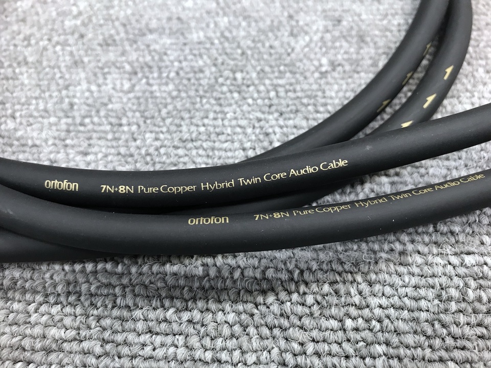 7N+8N Pure Copper Hybrid Twin Core Audio Cable/1.0m ortofon - 中古