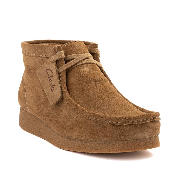 Mens Clarks Wallabee EVO Chukka Boot - Dark Sand | Journeys