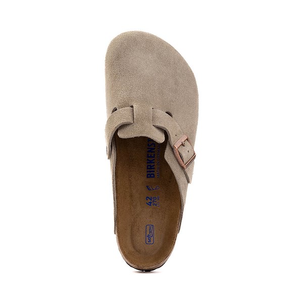 Mens Birkenstock Boston Soft Footbed Clog - Taupe | Journeys