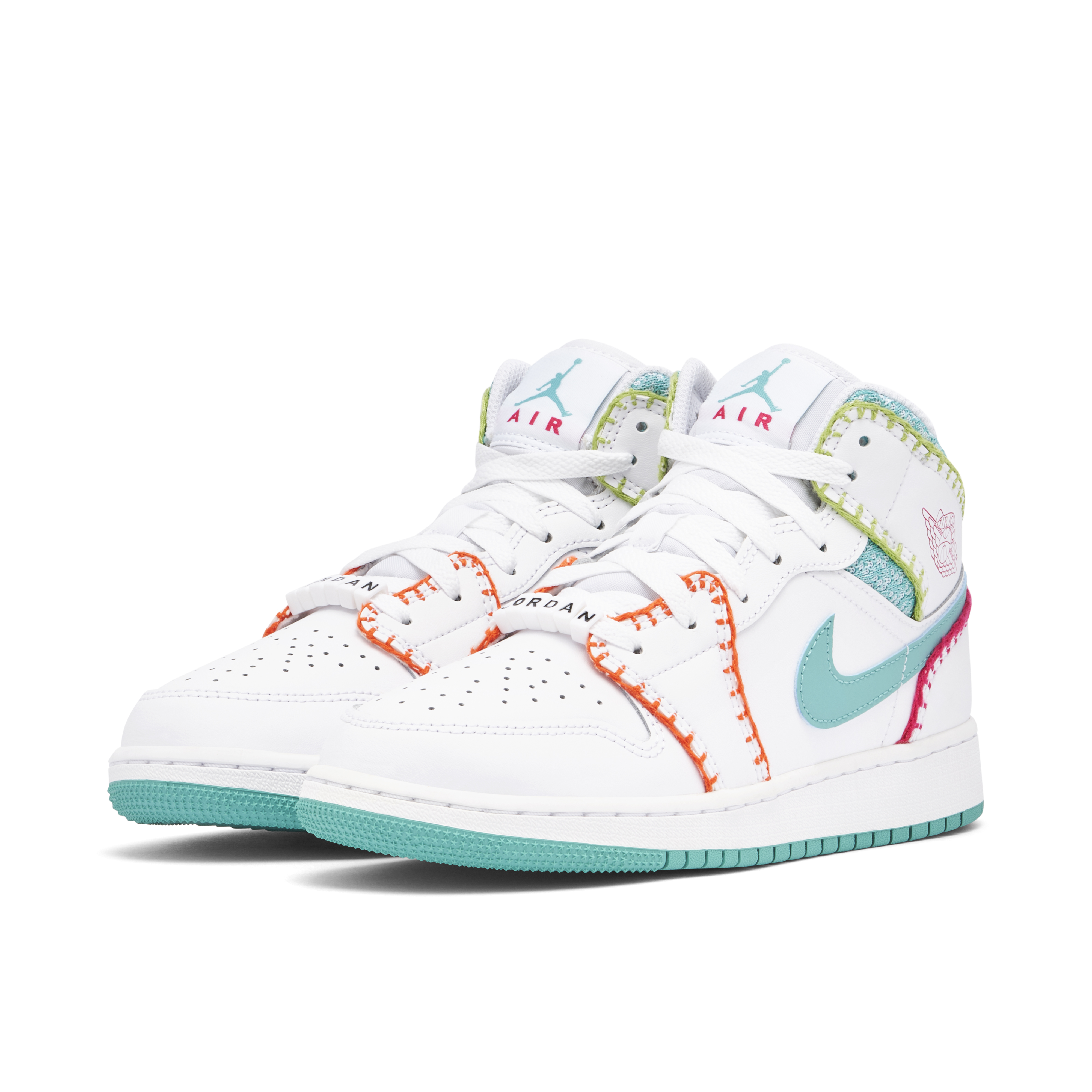 Air Jordan 1 Mid Multi Knit GS | DM6218-100 | Laced