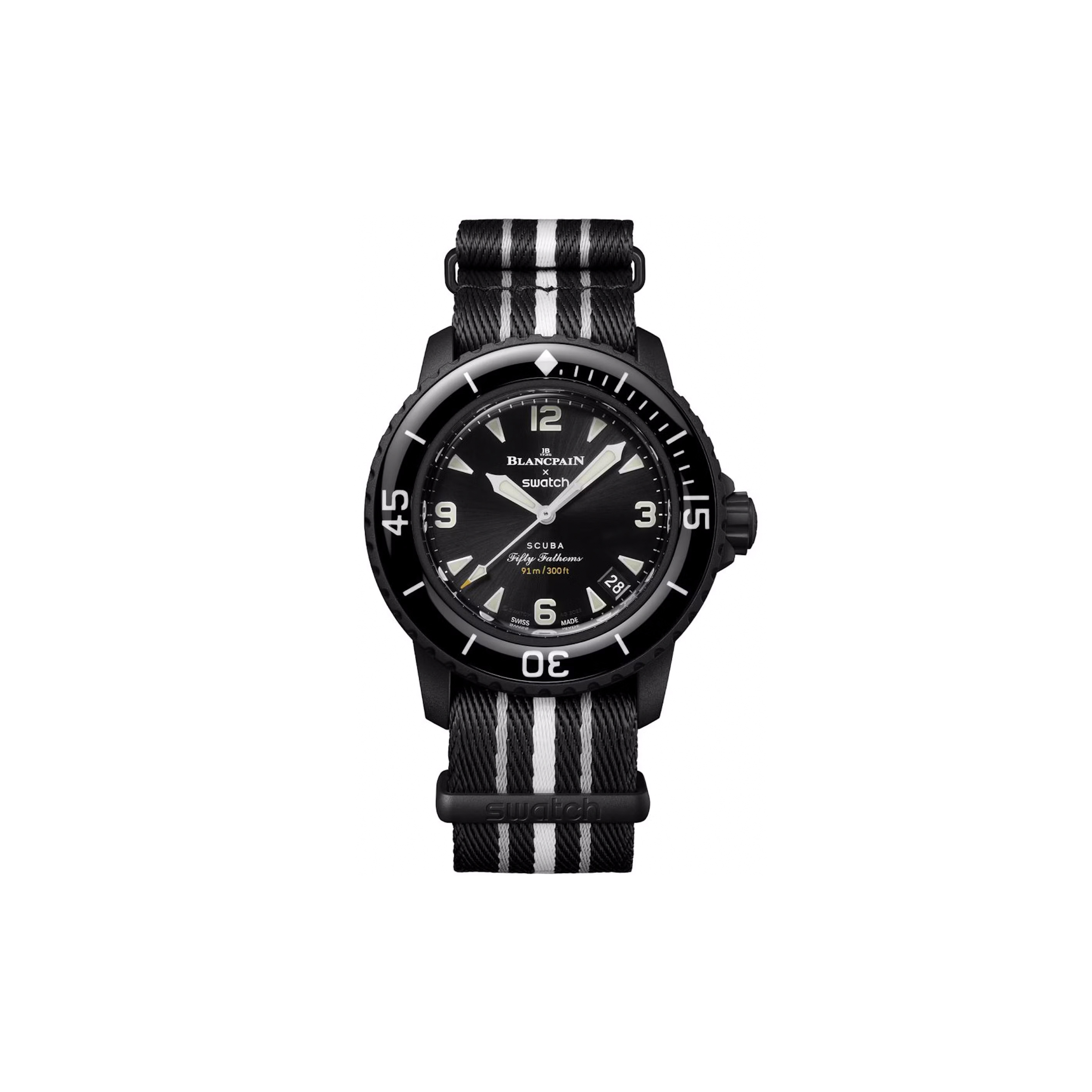 Blancpain x Swatch Scuba Fifty Fathoms Ocean of Storms SO35B400