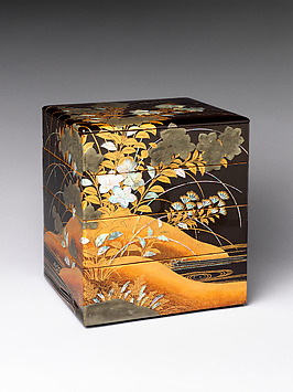 Murose Kazumi - Writing box (Suzuribako) with Ginkgo Leaves