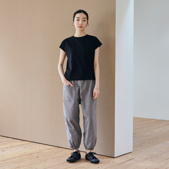 タイプライター生地のもんぺパンツ（プラス3cm丈）｜衣料品｜中川政七