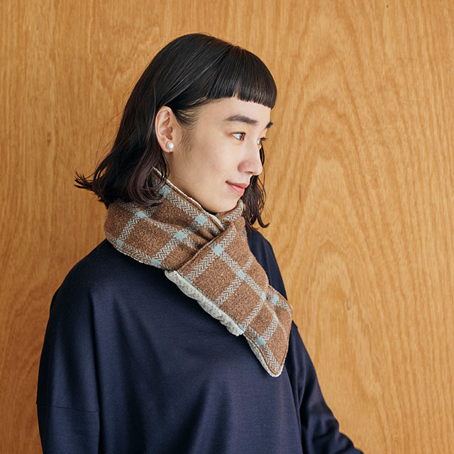 布ぬの中綿マフラー ネップ糸綾織｜服飾品｜中川政七商店 公式サイト