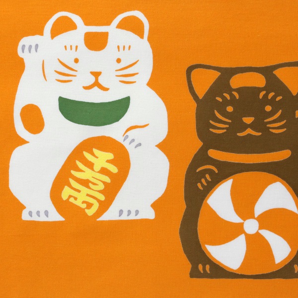 注染手拭い 招き猫と鼠｜かばんの中身｜中川政七商店 公式サイト