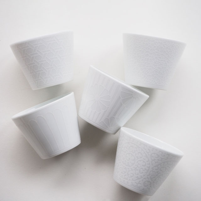 BARBAR 蕎麦猪口大事典 和文 白｜食卓の道具｜中川政七商店 公式サイト