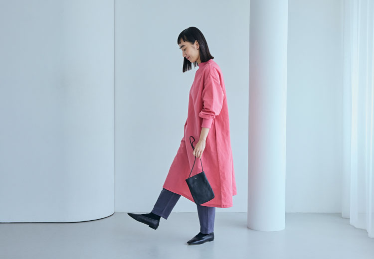 綿麻ハイネックブラウス／ワンピース｜工芸・暮らし・贈りもの｜中川政