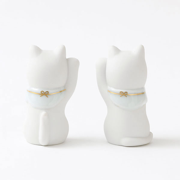 上出長右衛門窯 二寸ちょうえもん招猫 金白｜家を装う｜中川政七商店