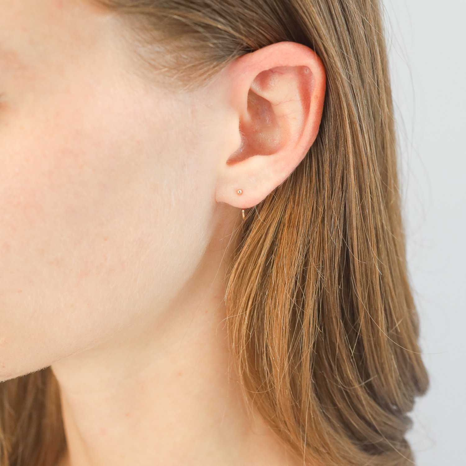 Hugger Hoops in gold by Melissa Joy Manning - NEWTWIST