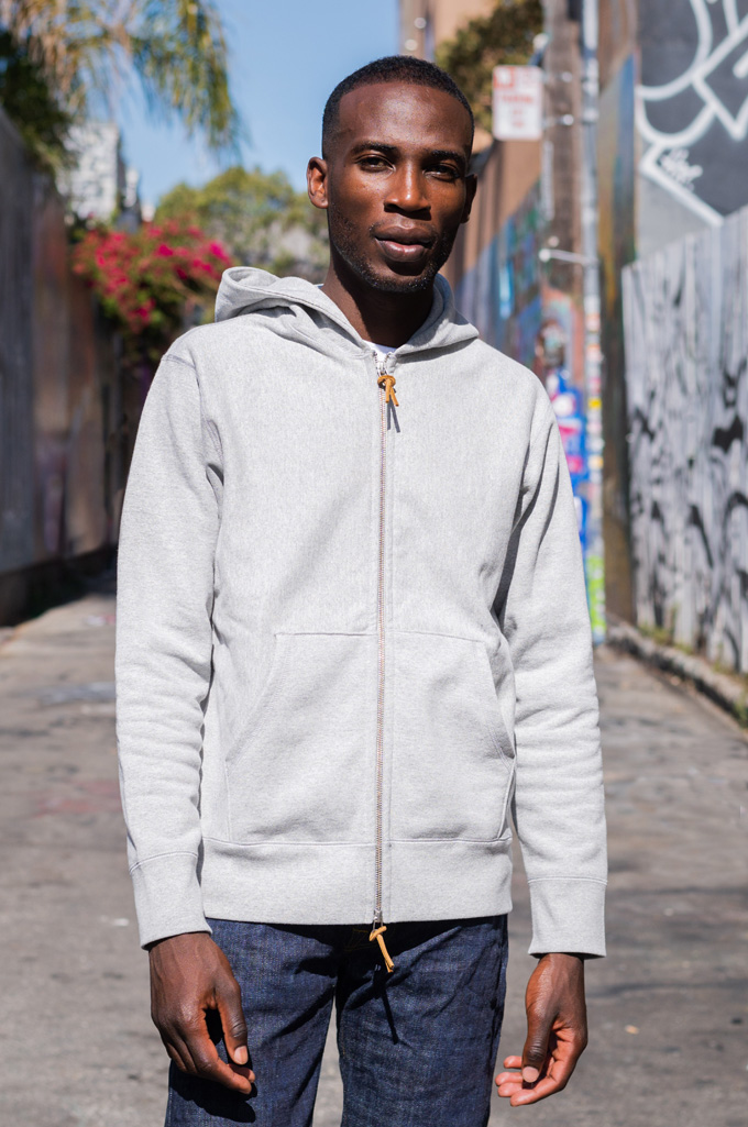 3sixteen Heavyweight Hoodie - Gray Zip-Up