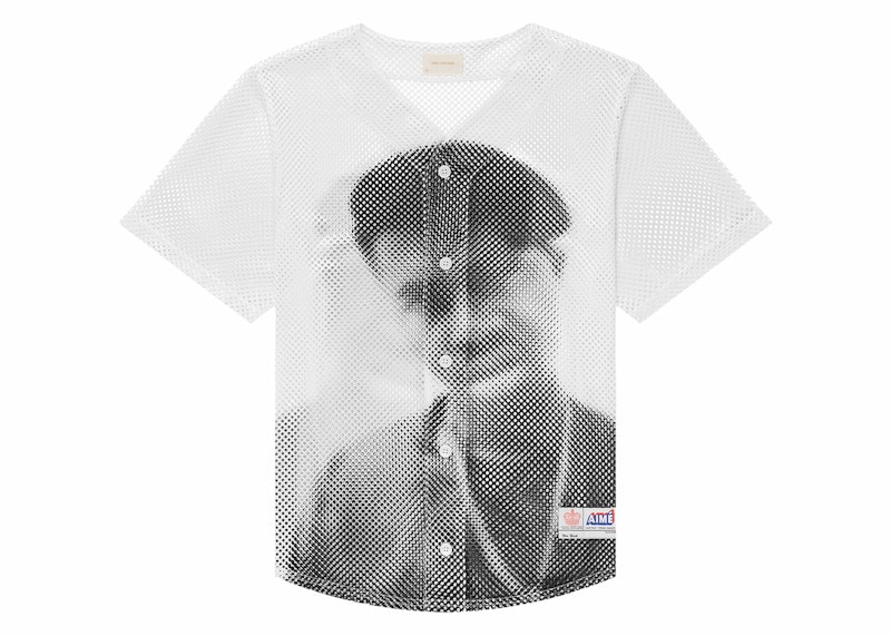 Aime Leon Dore The Genesis Mesh Baseball Jersey White Men's - SS24