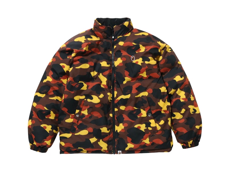 BAPE 1st Camo Reversible Down Jacket (FW25) Orange Men's - FW25 - US