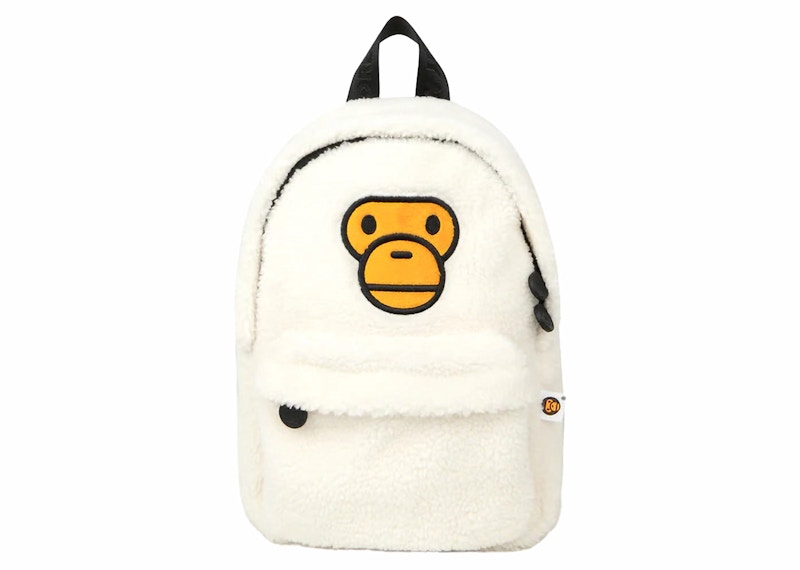 BAPE Women's Baby Milo Mini Fur Backpack Ivory - SS24 - US