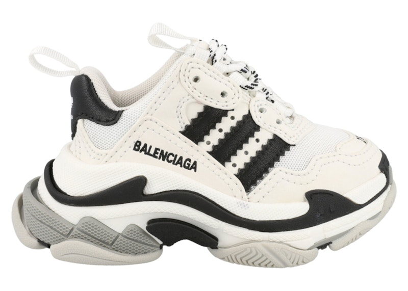 Balenciaga x Adidas Triple S Sneaker White Black (Kid's) - 712818