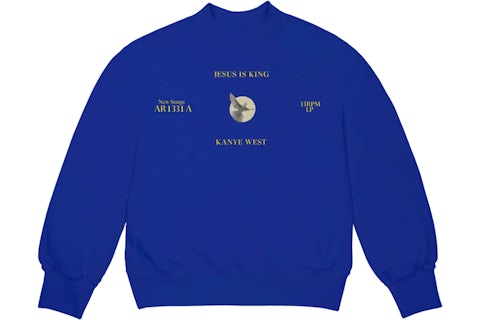 Kanye West Jesus Is King Dove I Crewneck Blue Men's - FW19 - US