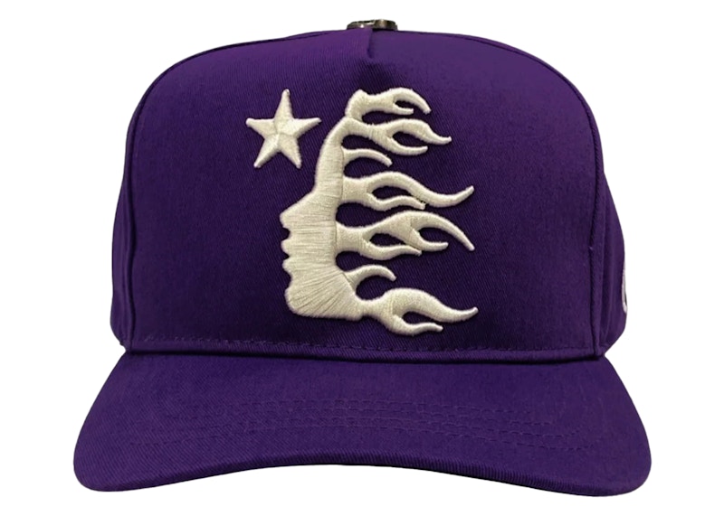 Hellstar OG Logo Snapback Hat Purple Men's - FW24 - US
