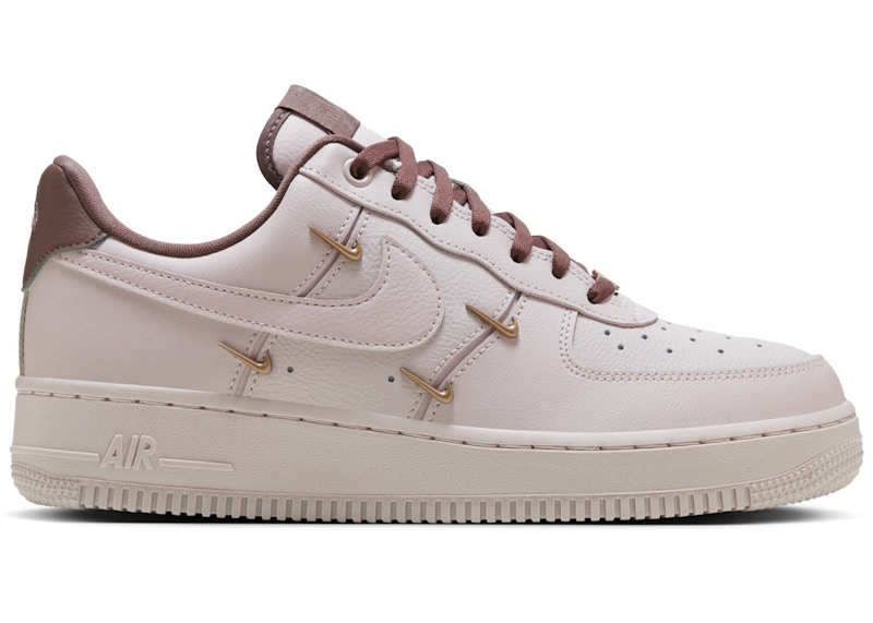 Nike Air Force 1 '07 LX CN Pink Oxford Gold Mini Swooshes (Women's