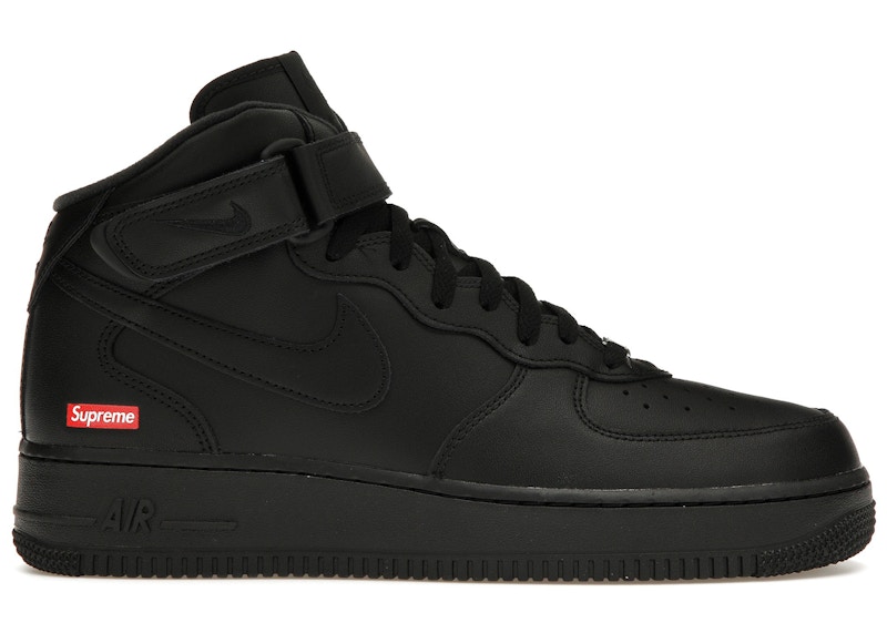 Nike Air Force 1 Mid Supreme Black Men's - FZ8784-001 - US