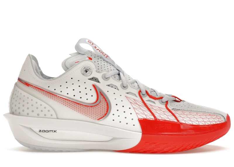 Nike Air Zoom GT Cut 3 White Picante Red Men's - DV2913-101/DV2918