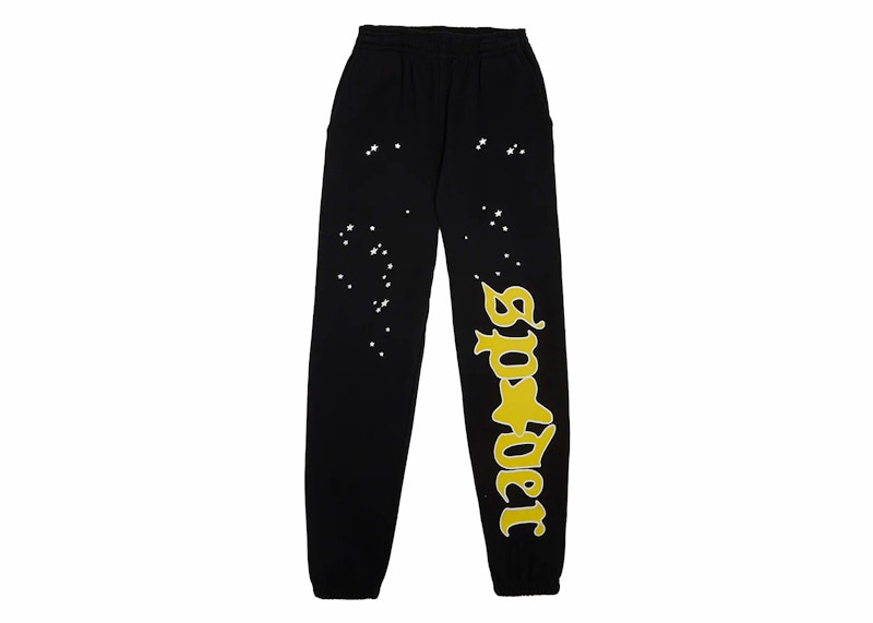 Sp5der Jeffery Sweatpant Black - SS24 - US