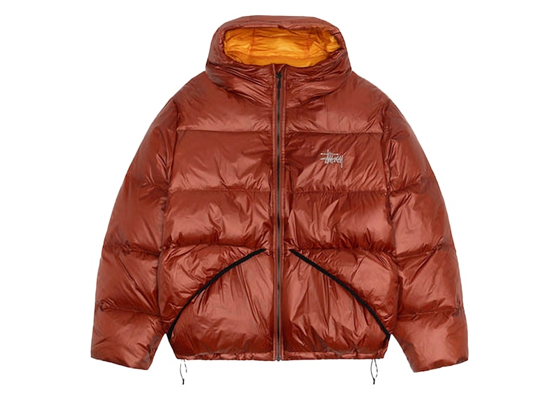 Stussy Down Micro Ripstop Parka Brick Men's - FW24 - US